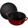 Garnek żeliwny Okrągły Lilia 3.5l Grenadynowy Special Cocotte Staub